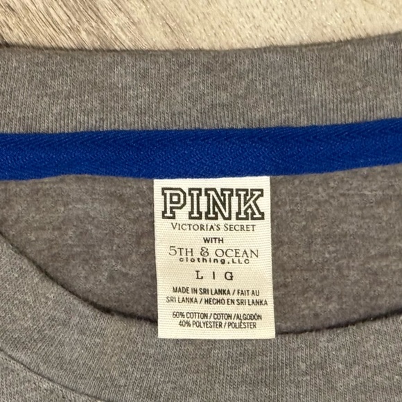 NEW Victoria’s Secret PINK 5th And Ocean Florida Gators Sequin Sweatshirt Size L - Picture 5 of 6
